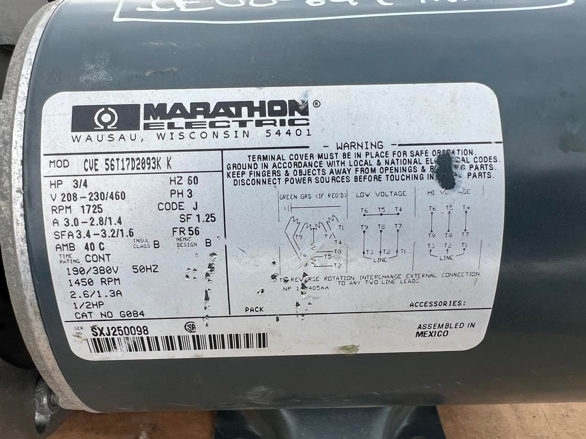3/4 HP Fuel Transfer Pump, 3 Phase DSLP1126