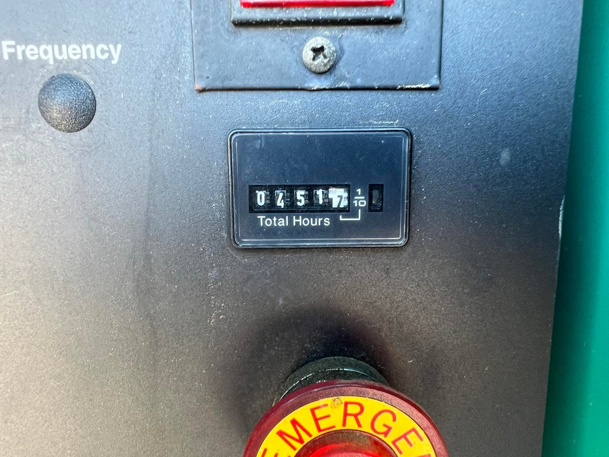 35 kW Cummins/Onan Portable GenSet with Enclosure and Base Fuel Tank, 3.3 Liter Cummins Engine, Year – 2002, 451 Hours