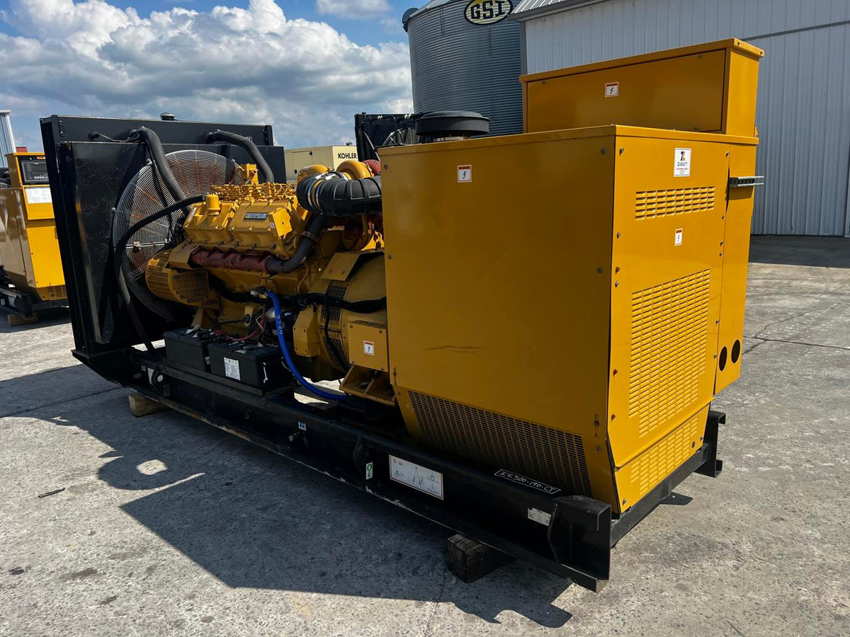500 kW CAT 3412 Gen Set, Open Skid, Year – 2000, 521 Hours