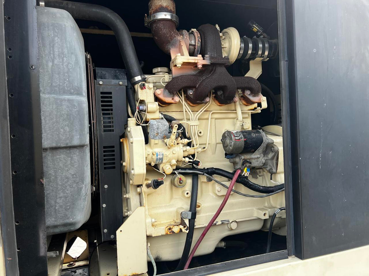 60 kW Kohler Generator,with Sound Attenuated Enclosure and Base Fuel, 4.5 Liter John Deere Engine, Year – 2005, 584 Hours