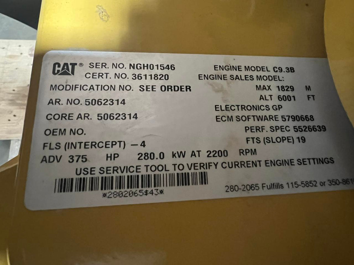 C9.3B CAT EnginePower Unit with Radiator Year 2019 New Surplus US EPA Tier 4 DSLP1314