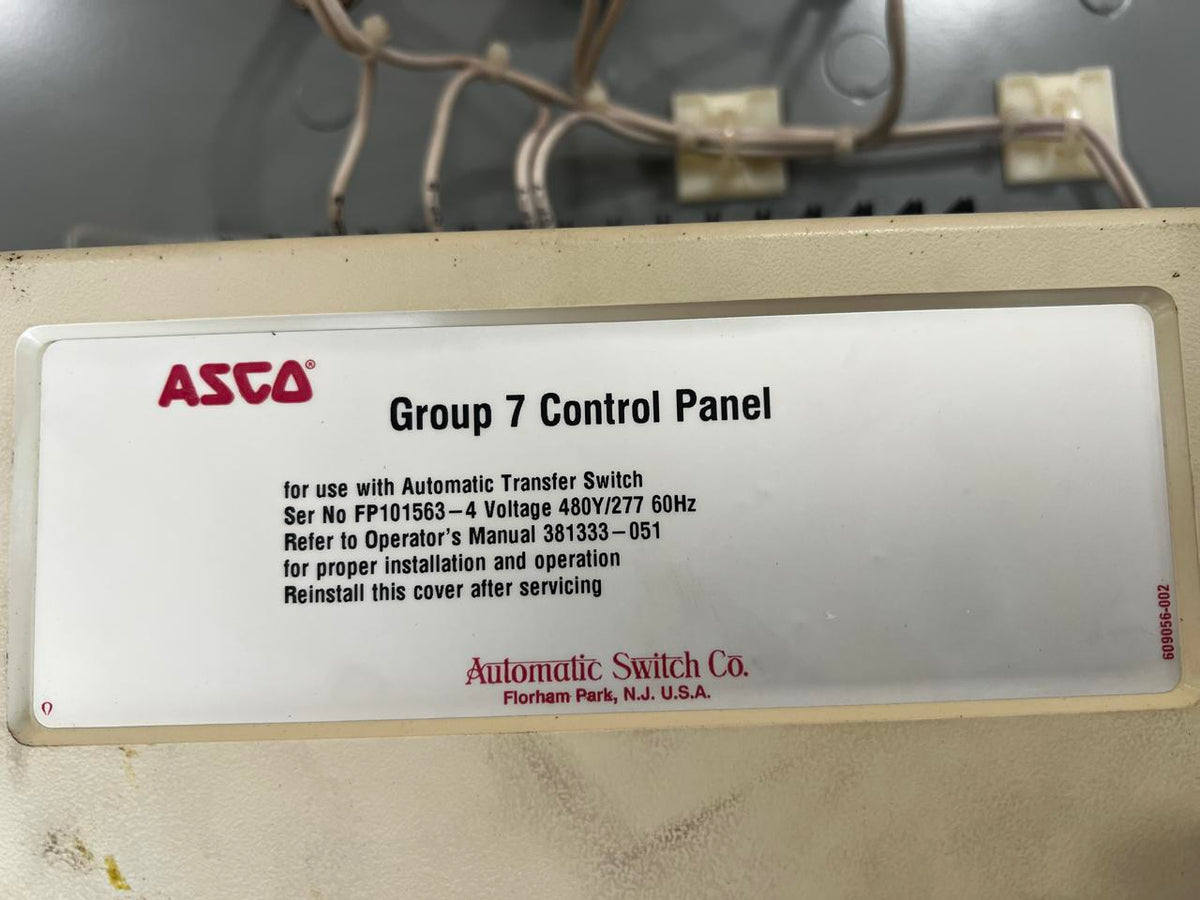 Asco 940 Series Automatic Transfer Switch, 800 Amp, Type 1 Enclosure, 480 Volt