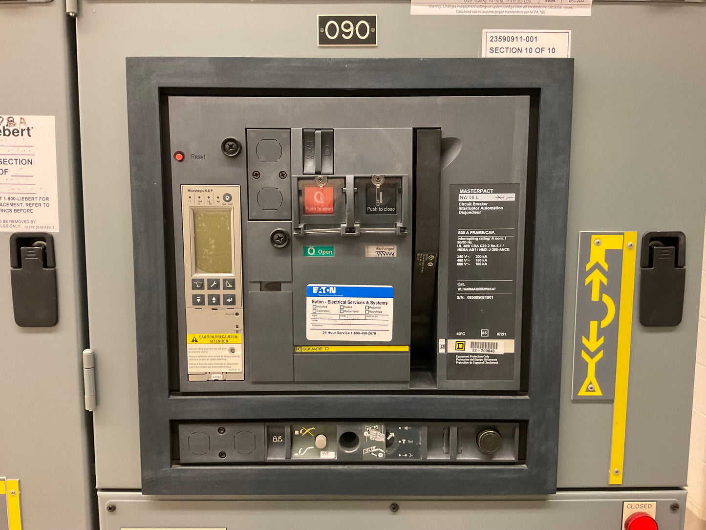 Square D QED-6 Power Style 10 Section Switchgear 4000A 480/277V 60hz 3PH 23590911-001 Never Energized!