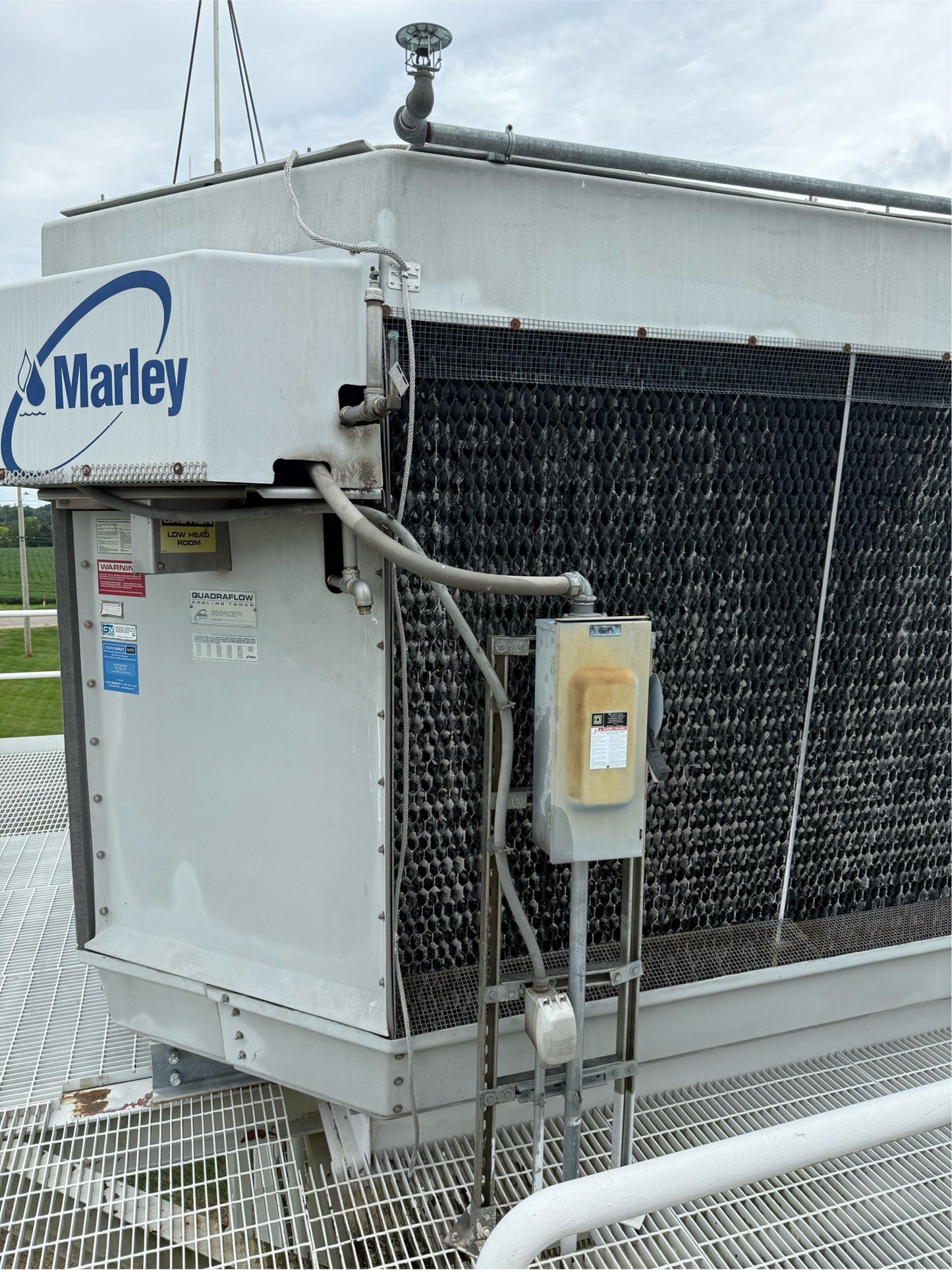 450 Ton Marley Quadraflow Model 23221 Industrial Cooling Tower