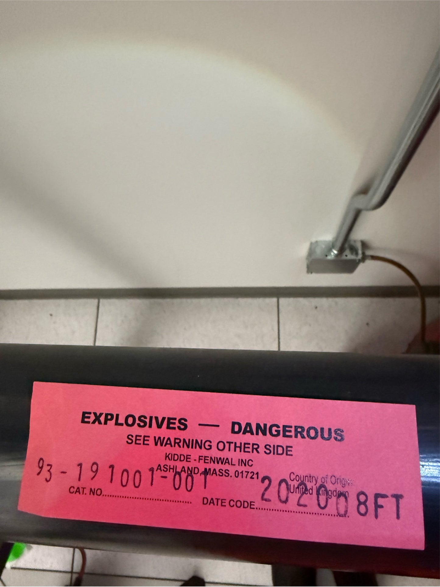 FM-200 Fire tank cylinder AA363385 429 lbs of agent