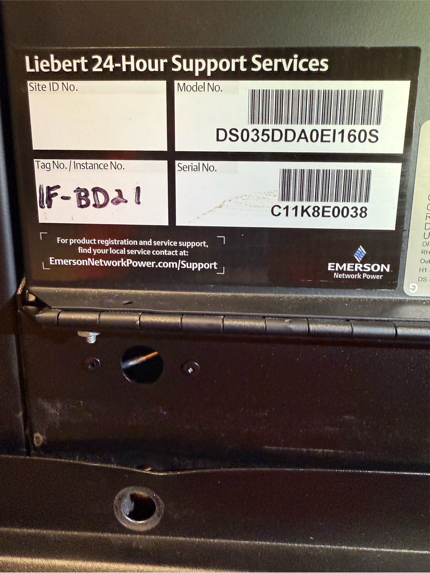 12 Ton Liebert CRAC DS035D 460V R407C '11