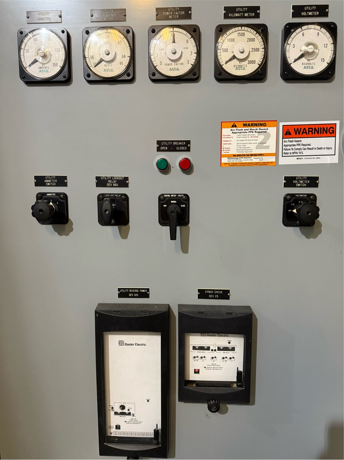 1200A 12470V ASCO 6390P110358 3 Sect GE PowerVac 15KV Switchgear (SKU: 110358)