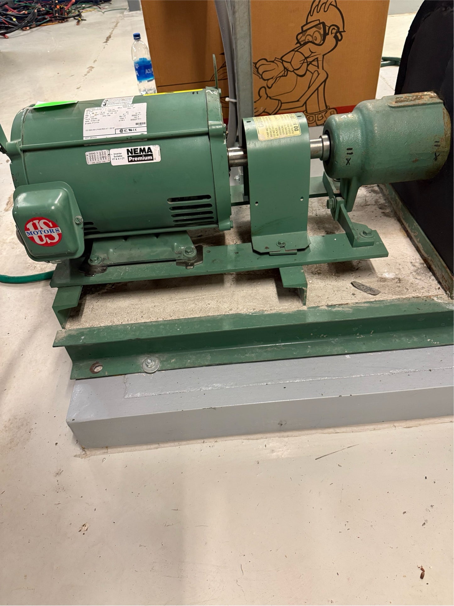 Emerson Model C635 10HP Motor & Pump 3ph 230/460V