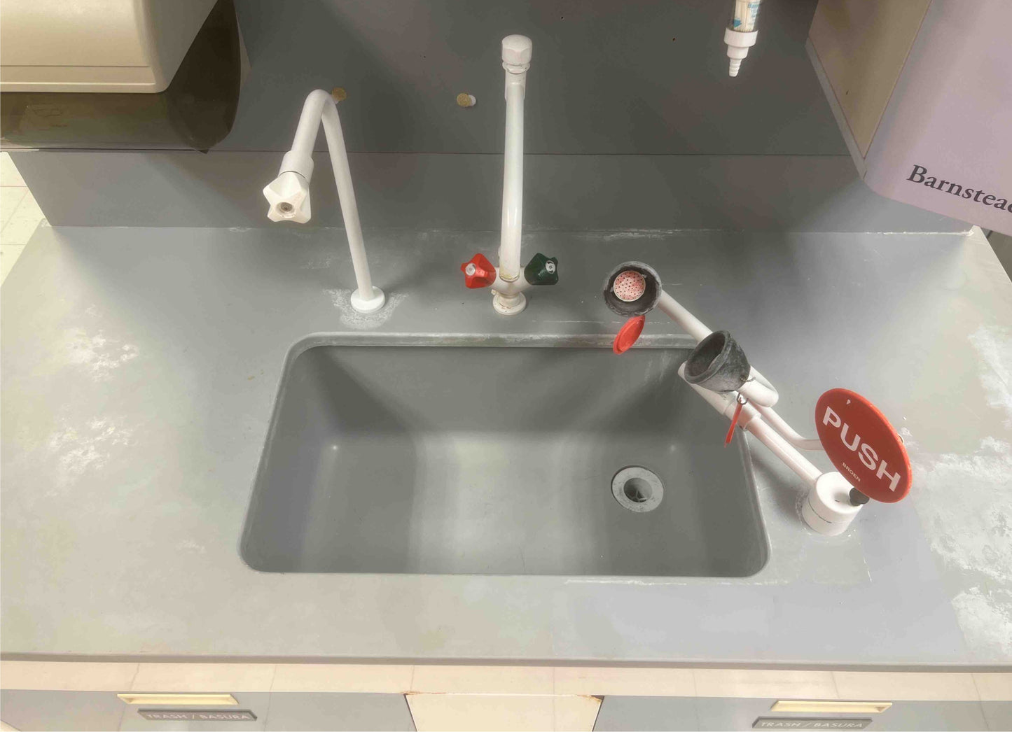 5' Lab Sink Fisher Hamilton Casework w/ Fixtures & Eyewash 5370AA(5370AA)