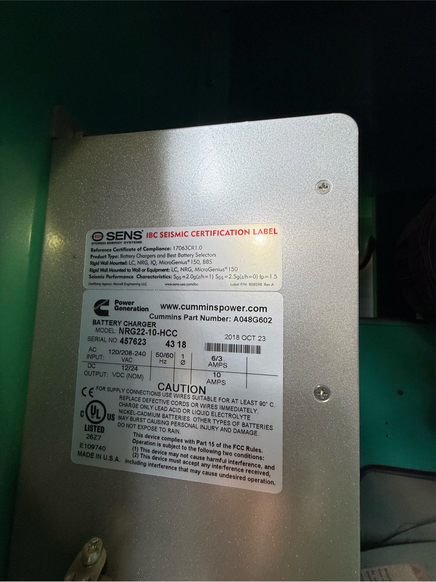 150KW Cummins Onan Diesel Generator 3PH DSGAC 2018 219hrs TESTED