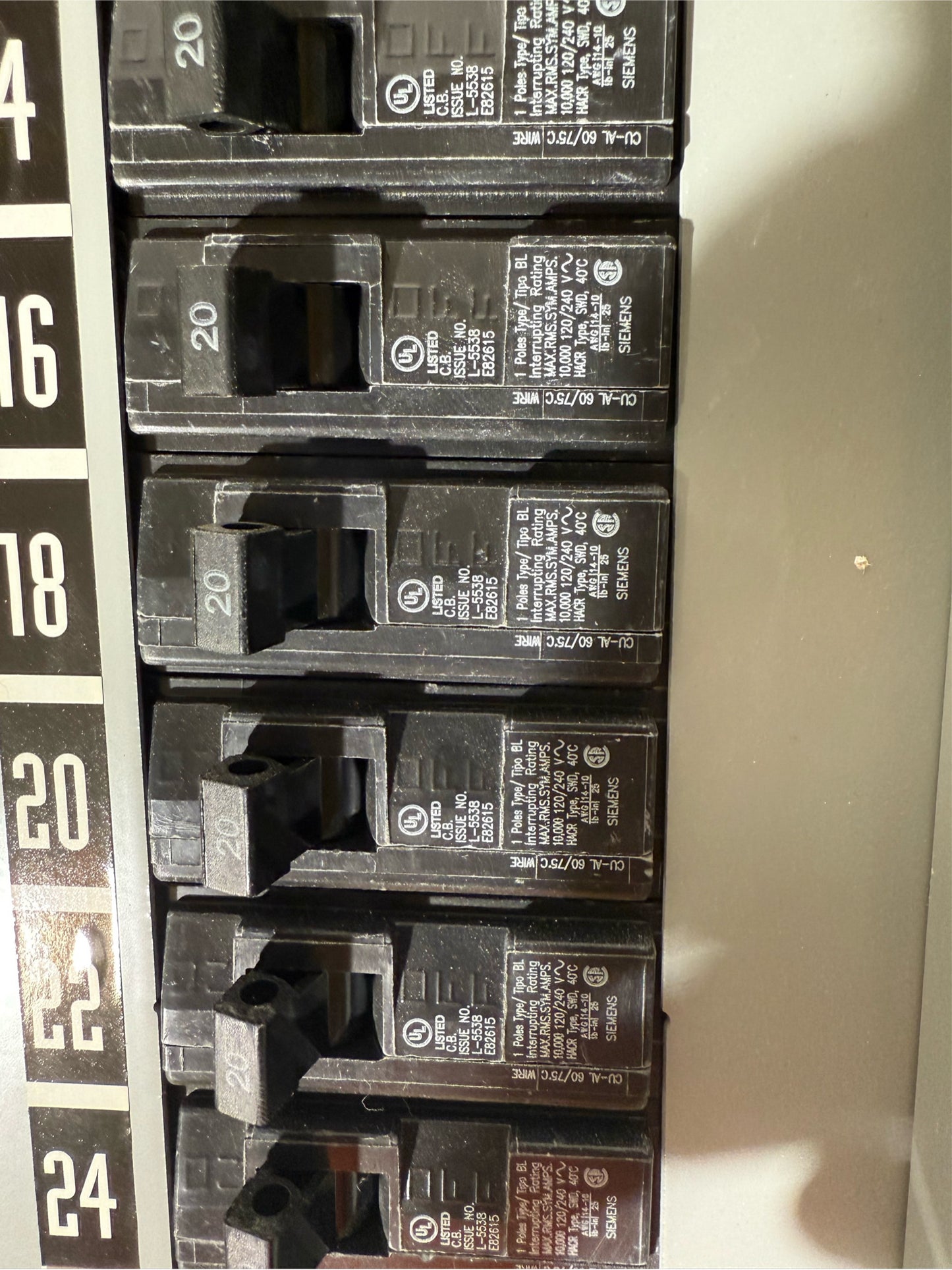 Siemens East Coast Panelboard 250A 208Y/120V 3Ph 38 Breakers(SKU: 110487)