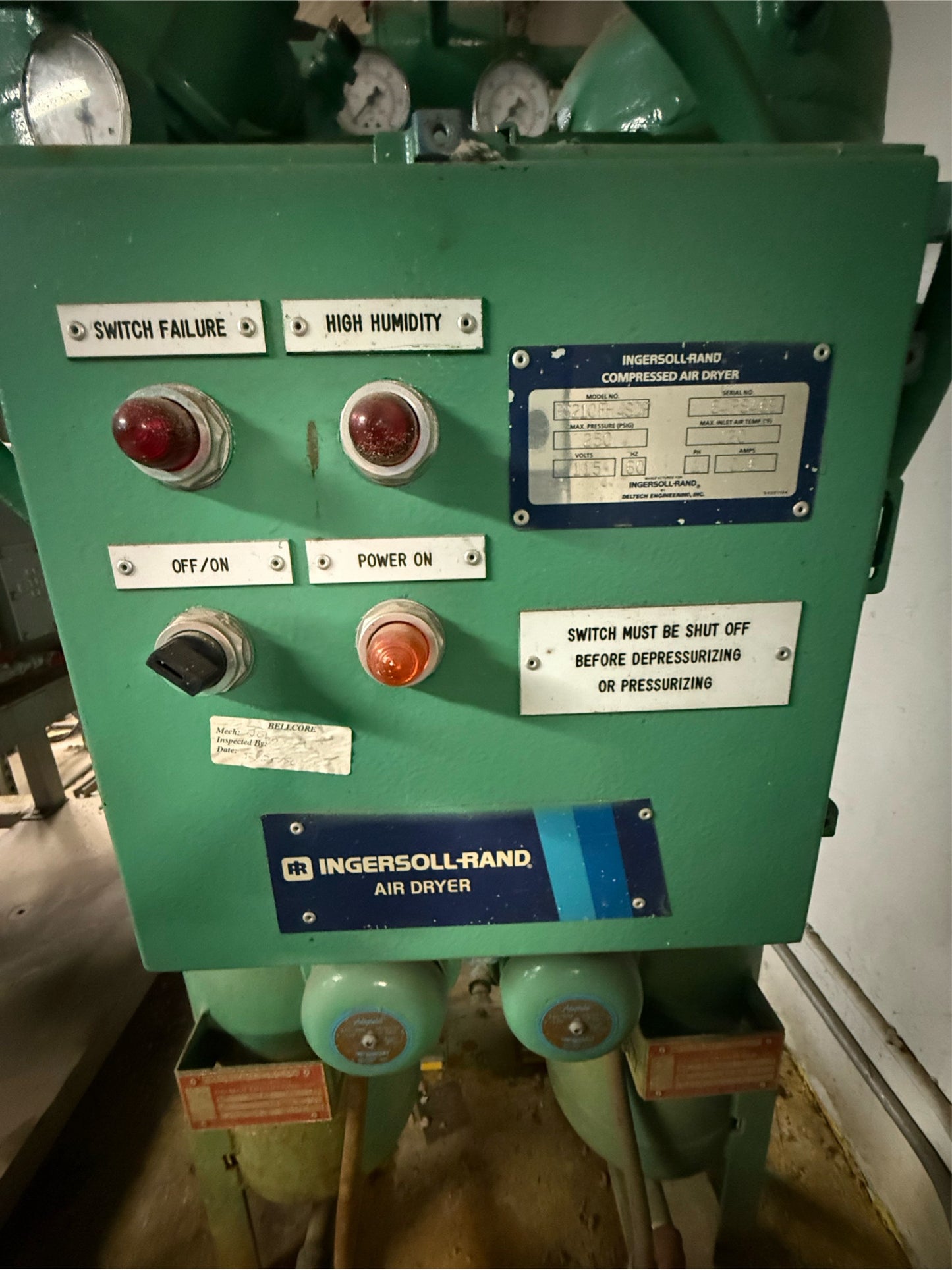Ingersoll-Rand Compressed Air Dryer 115V .6A 1PH PS210FH4SDP (SKU: 110512)