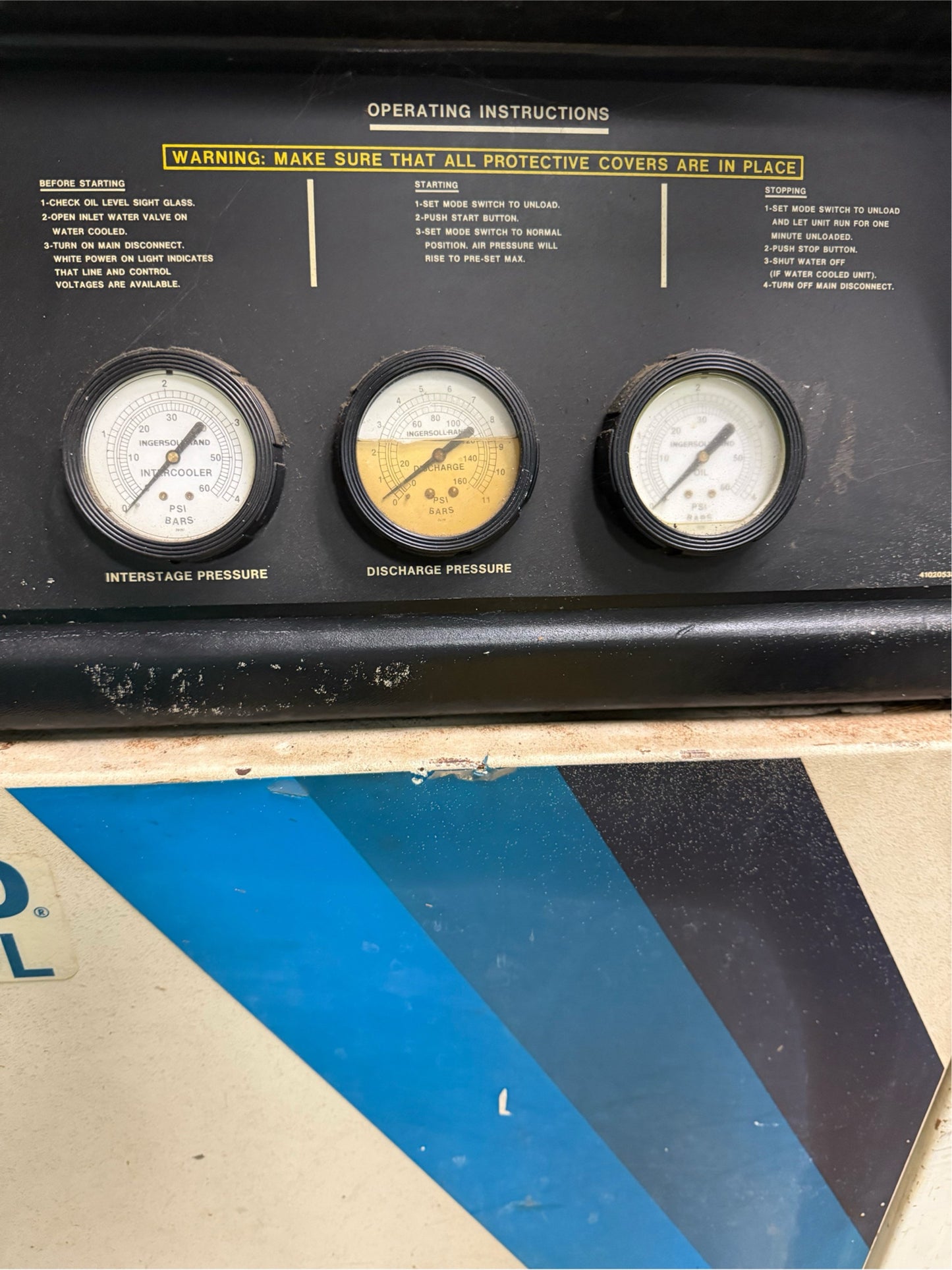 Ingersoll-Rand Air Compressor RDL 53hp 460V 60hz 3PH 39K Hrs