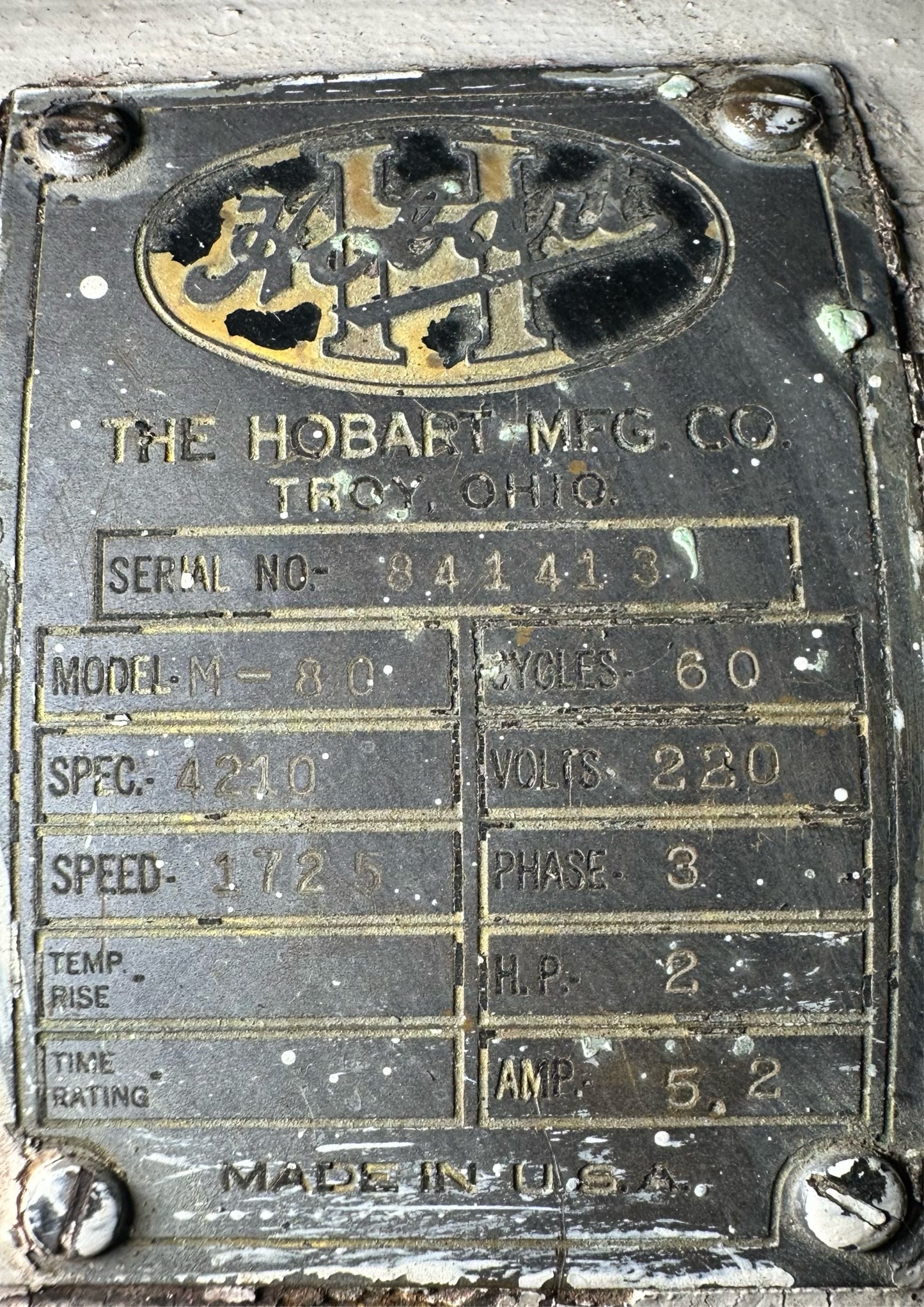 Hobart Rolling Machine Motorized - Large Rolling Mixer (SKU: 1998AA)(1998AA)