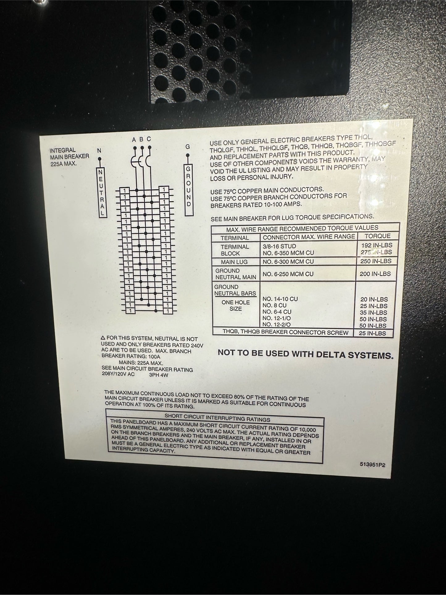 720A APC Schneider RPP / FDC FDC4414GB228275 208v Power Distribution (108579)