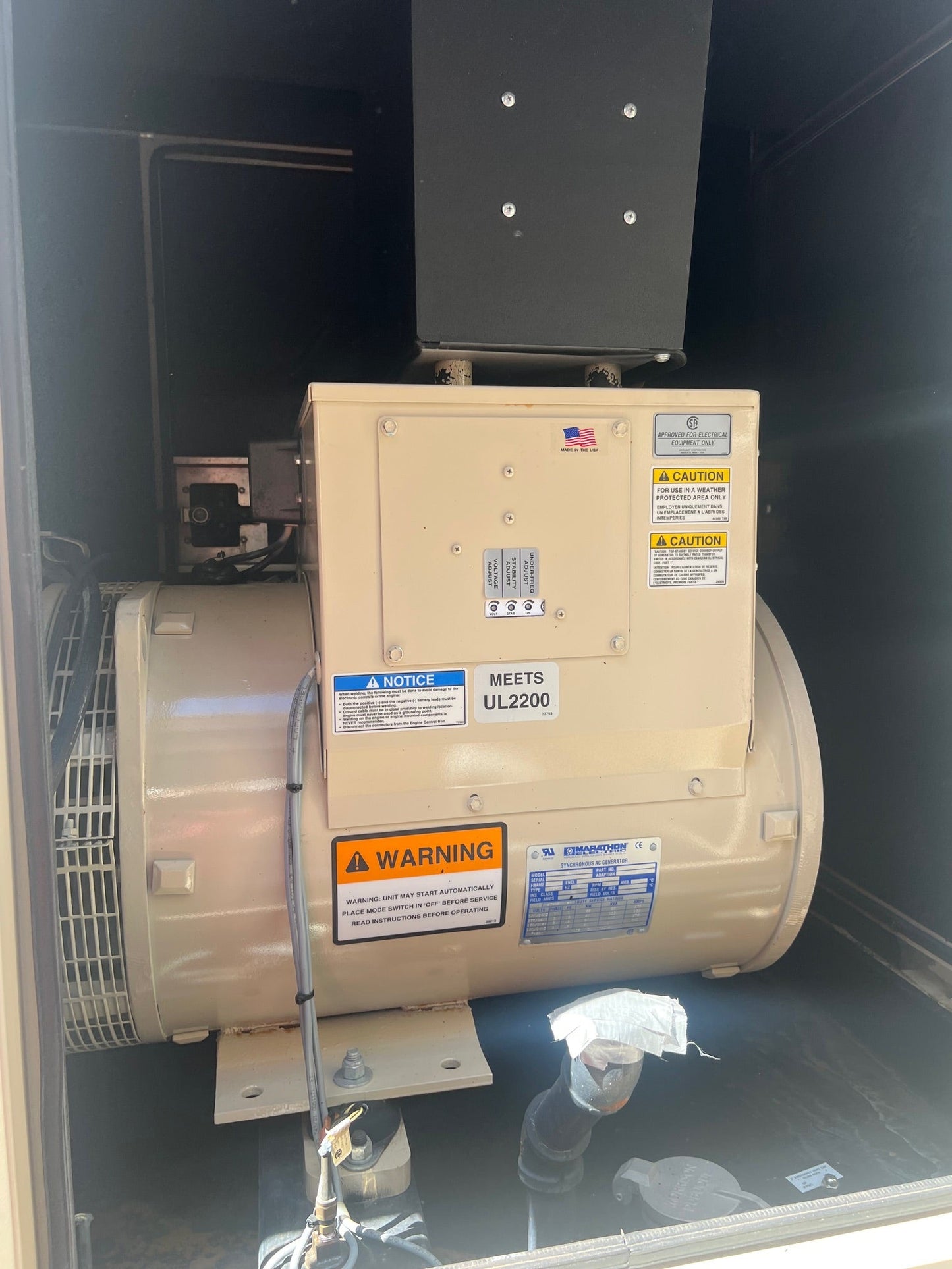 60KW Katolight 5030T John Deere Diesel Generator '05 312hrs Tested