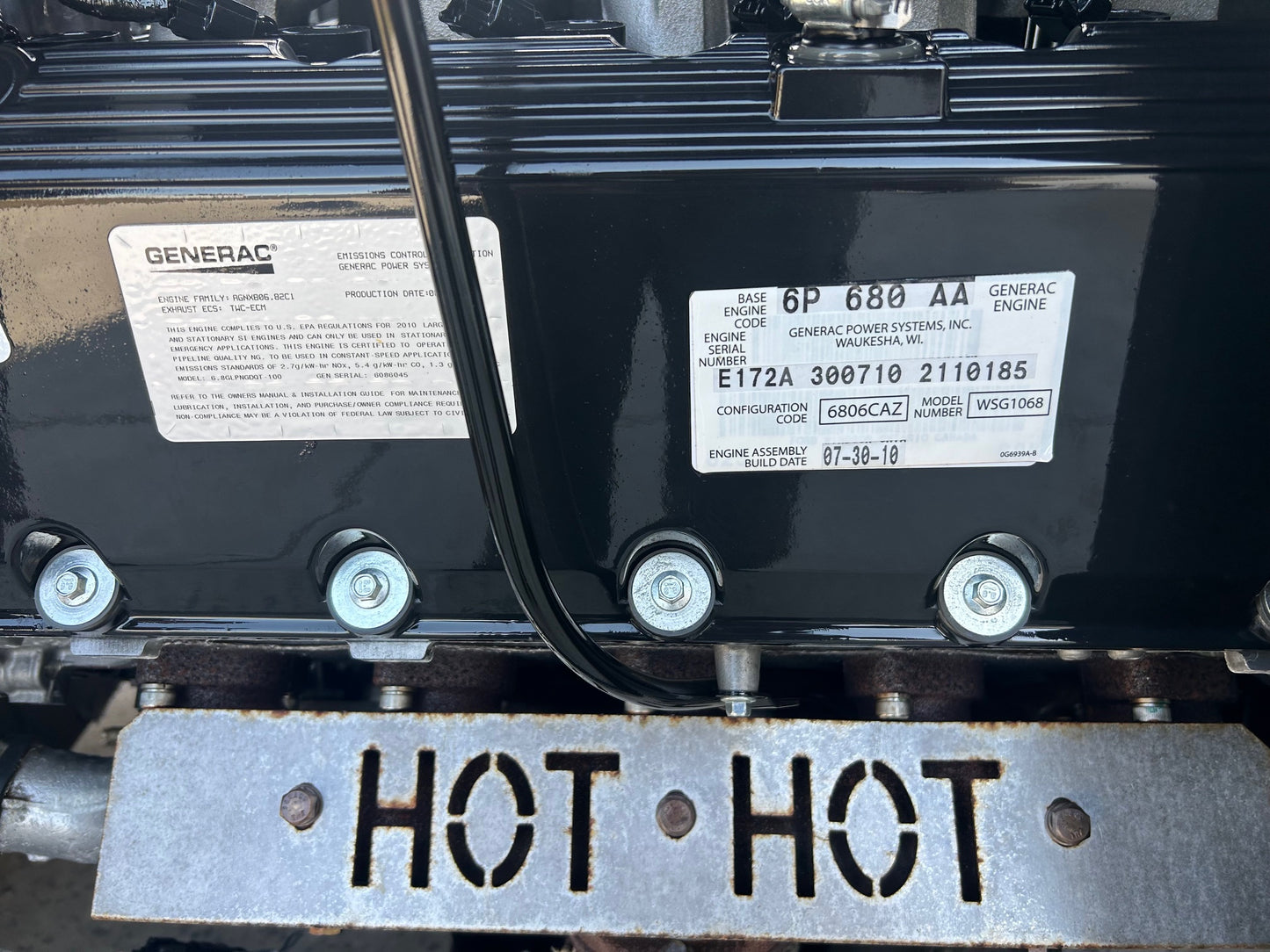100KW Generac ST1006 NG/LP Generator 1ph 120/240V 89Hrs 2010