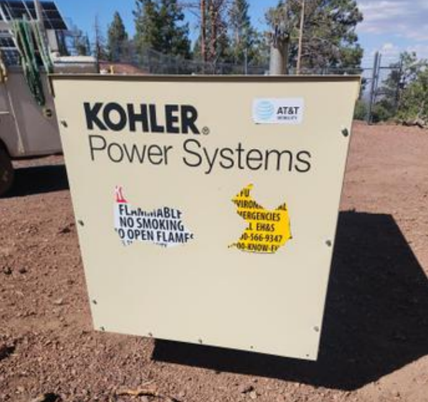 60KW Kohler 60REZGB NG/LP Generator 1ph 120/240V 4418hrs