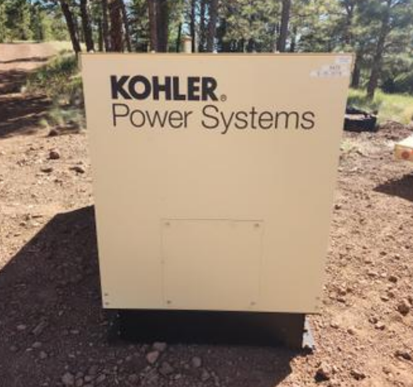 60KW Kohler 60REZGB NG/LP Generator 1ph 120/240V 4418hrs