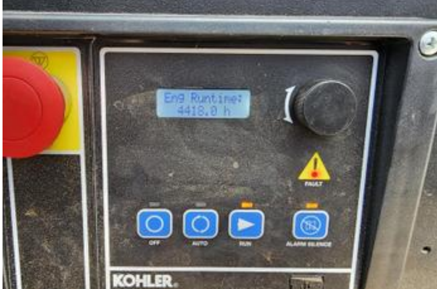 60KW Kohler 60REZGB NG/LP Generator 1ph 120/240V 4418hrs