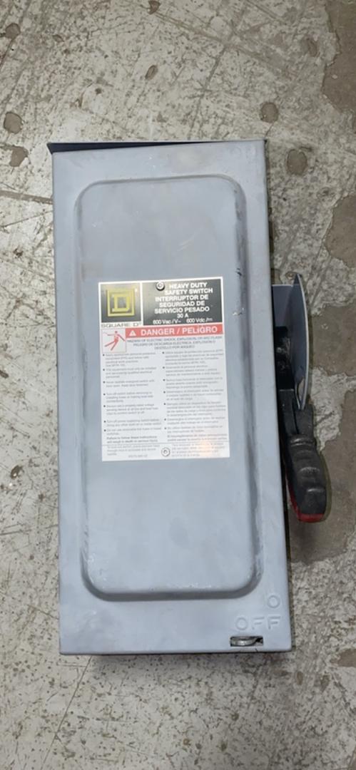 30A Square D Heavy Duty Safety Switch HU361RB(S6LLST4395)