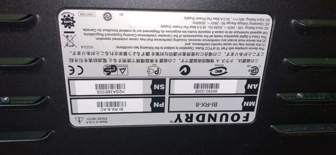 Brocade Foundry Bigtron BI-RX-8 No HDDs