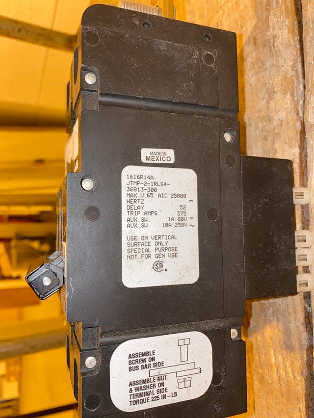 300A / 375A Airpax 1616R14A JTMP21RLS4 Circuit Breaker(S6LLST1415)