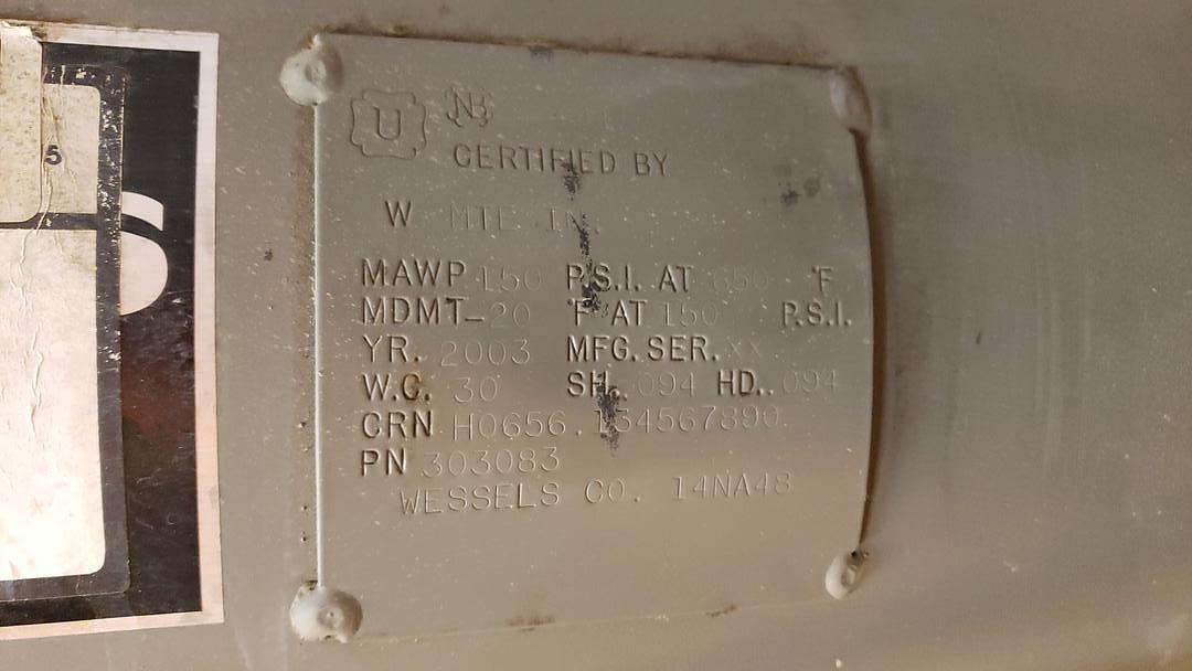 WESSELS 5' Metal Storage Tank 30 Gal(S6LLST10025)