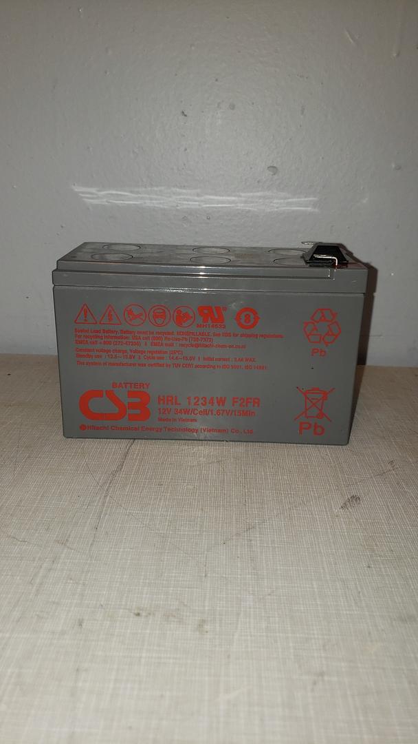 CSB 9 AMP Battery HRL1234W F2FR 12V WORKING!(S6LLST8801)