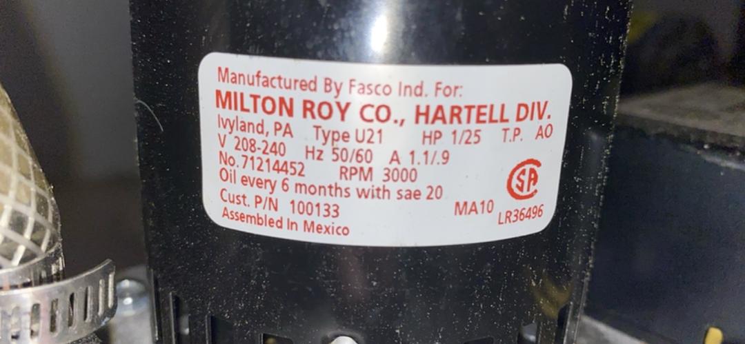 Hartell PAB3X-2 Condensate Pump(S6LLST4695)