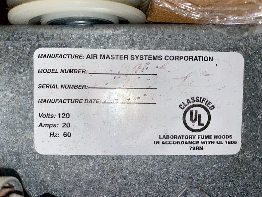 6' AMS AIR MASTER SYSTEMS Fume Hood(S6LLST0897)