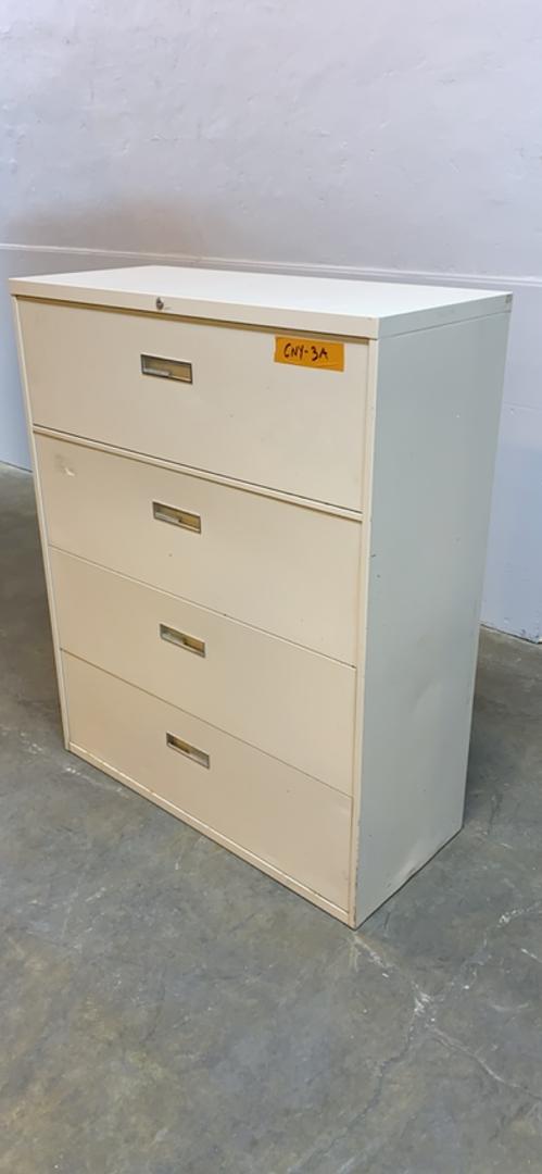 4' Tall Recessed 4 Drawer File Cabinet(S6LLST8684)