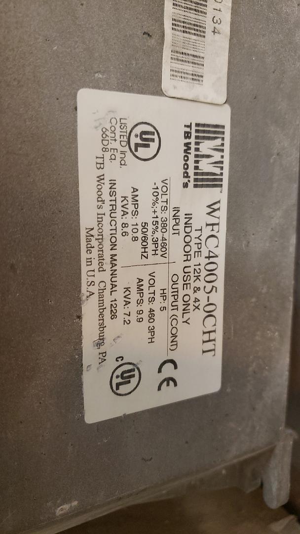 5HP Woods ETrac WFC HT AC INVERTER WFC40050CHT(S6LLST10304)