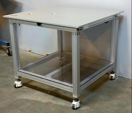 Labconco Portable 3'x3' Analytical Table Model 8025000 2-Tiered(S6LLST4607)