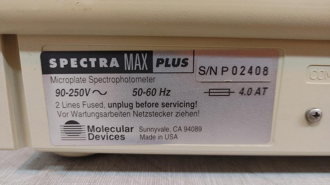 Molecular Devices Spectra Max Plus Microplate Spectrophotometer