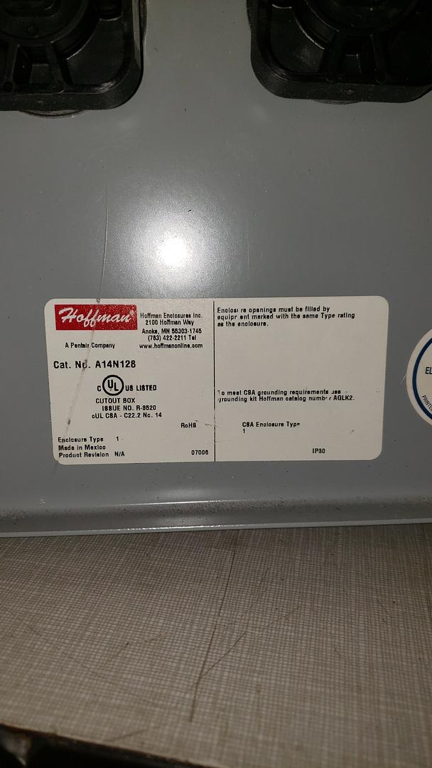 Allen Bradley 900-TC8 Temp Controller in Lockable Hoffman Enclosure(S6LLST10029)