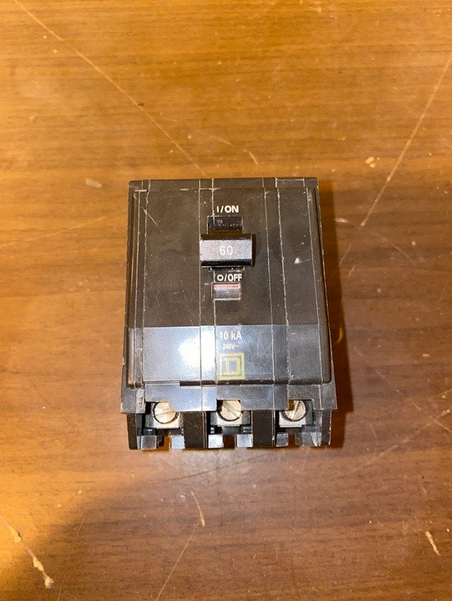 60A Square D 3 Pole 10kA 240V~ Circuit Breaker(S6LLST1498)