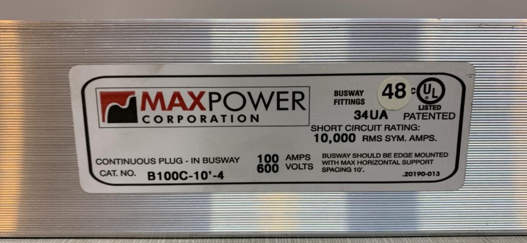 Busway 100A Starline MAXPOWER B100C10'4 PlugIn(S6LLST9098)