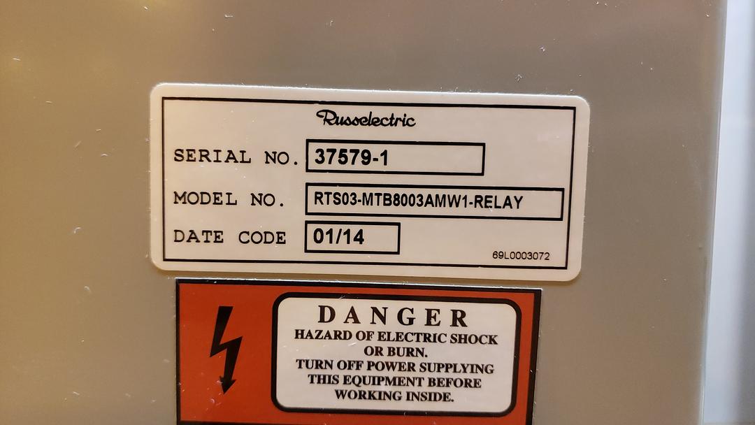 800A Siemens Russelectric ATS 277/480 RTS03 Transfer & Bypass Switch(S6LLST10508)