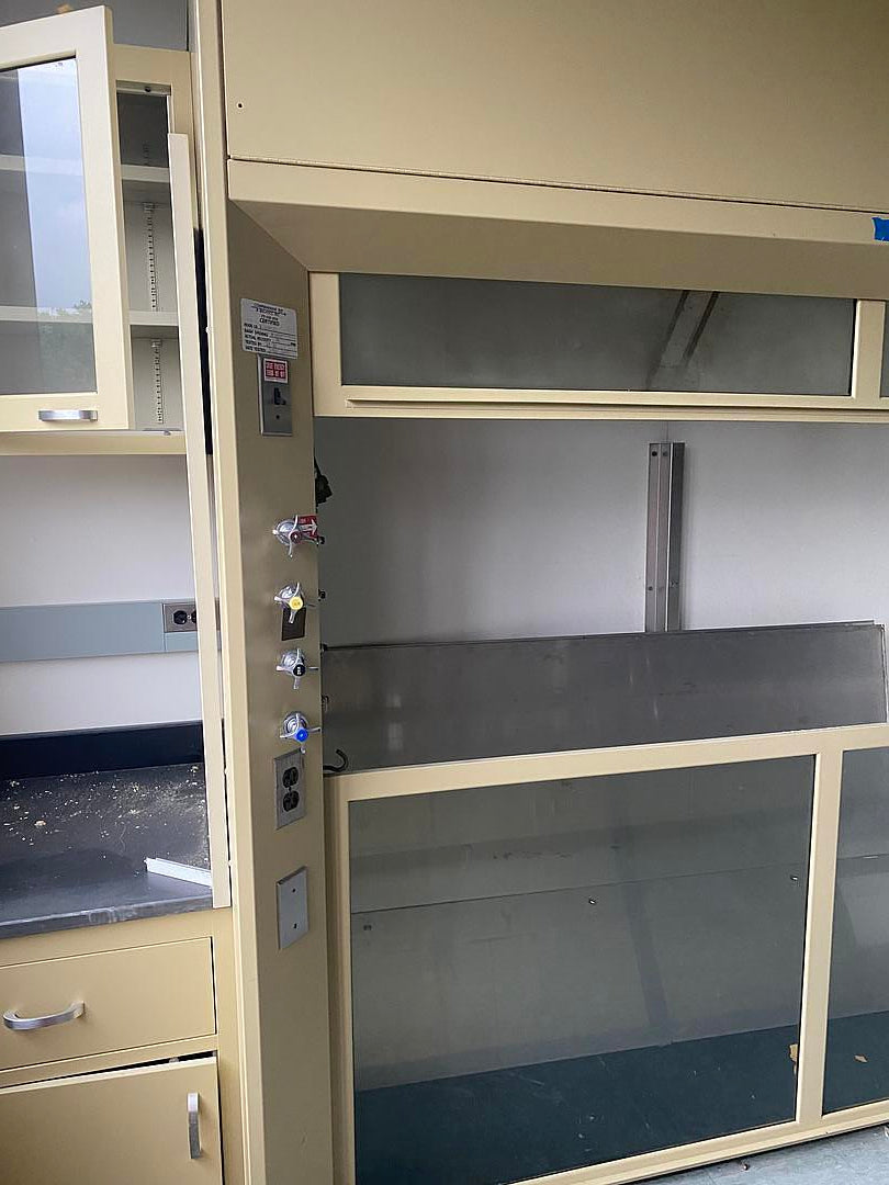 8' Walk-In Fume Hood DuraLab Ducted Vertical Sash(S6LLST5091)