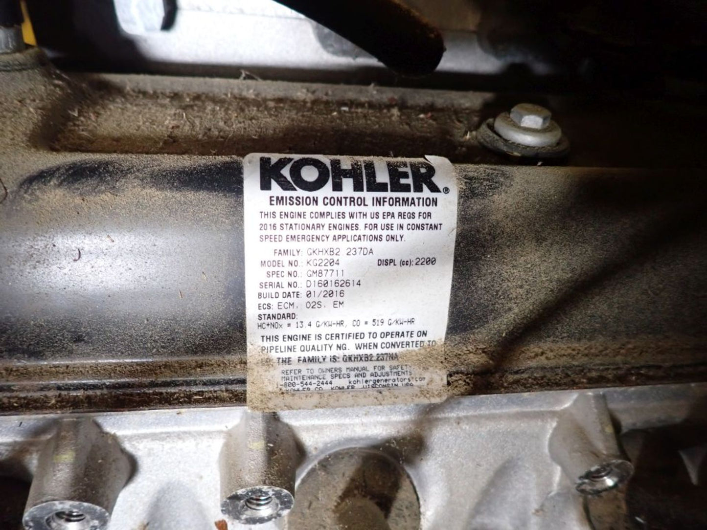 20KW 21KW Kohler 24RCL Nat Gas LP Generator 1ph 240v (SKU: 110103)