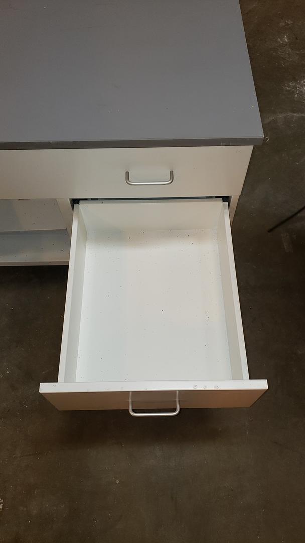 Rolling Lab Casework Metal 3 Drwr 1 Door w/ Counter Top(S6LLST10379)