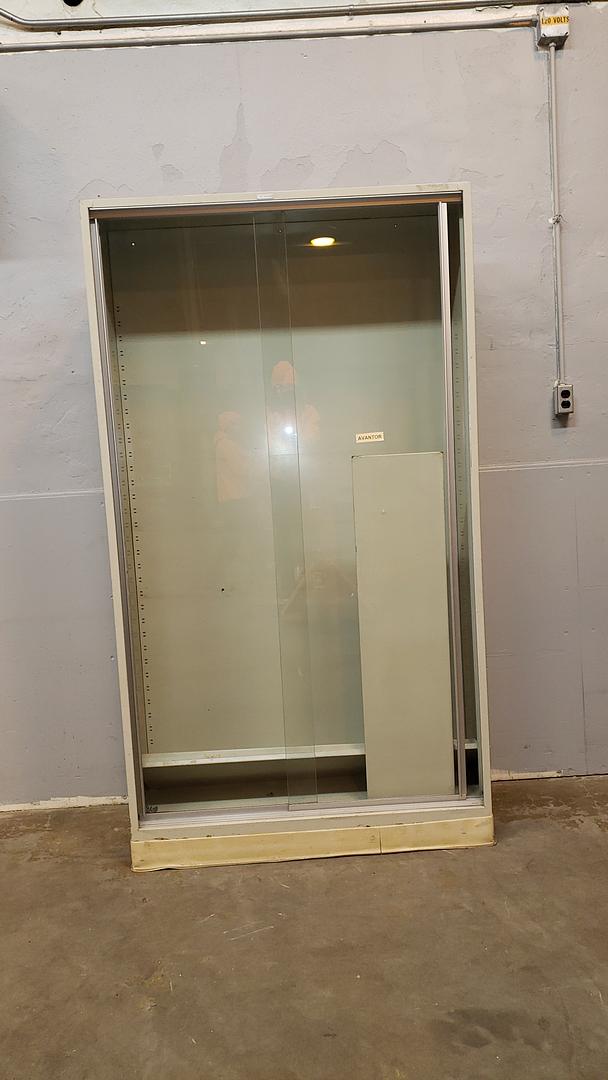 Tall Glass Door Lab Storage Cabinet & Shelves 47x16x84(S6LLST8764)