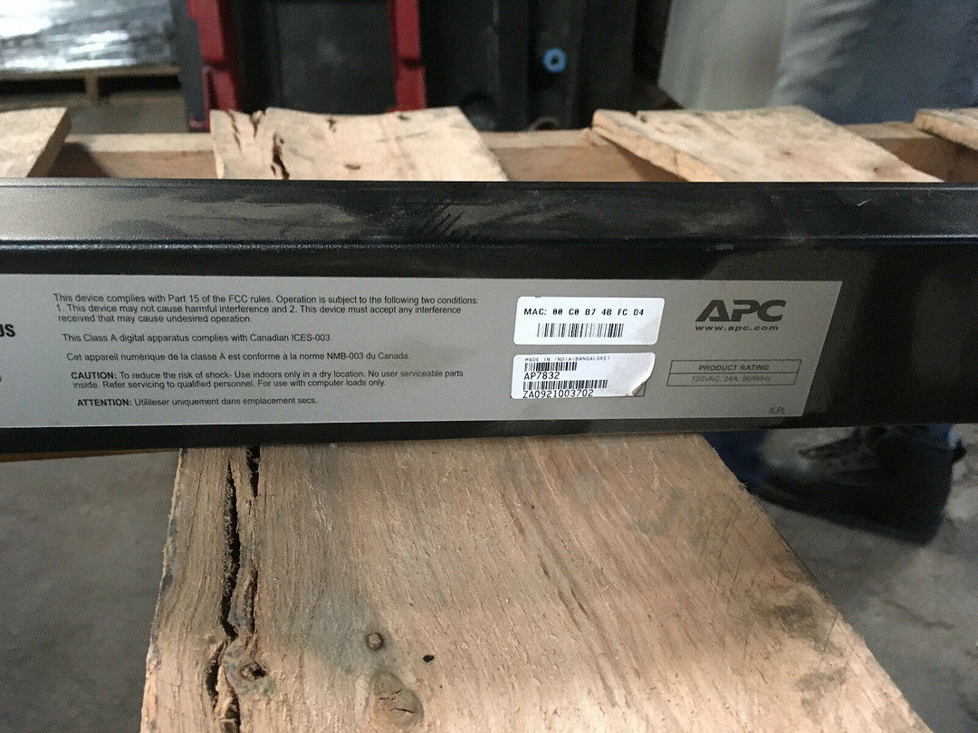 *Pickup Only* APC AP7832 Rack PDU, Metered, Zero U, 30A, 120V, 24 l5-30p Plug (S6LLST0316)