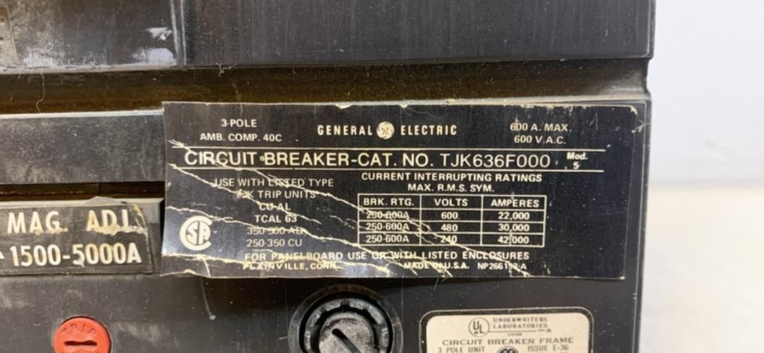 500A GE Circuit Breaker TJK636F000(S6LLST10023)