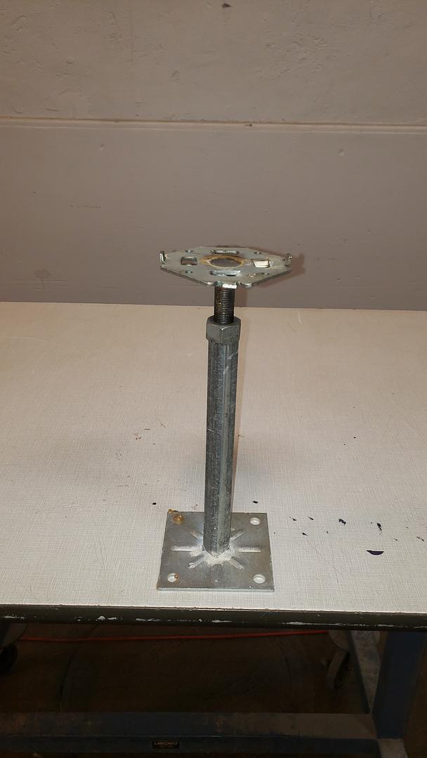 1' Floor Tile Pedestal & Adjustable Head S6LLST11317(S6LLST11317)