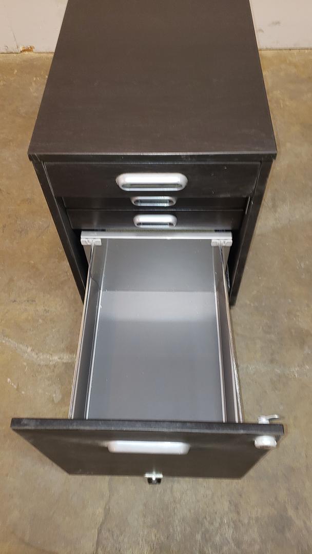 *Pickup Only* Small Rolling 2 Drawer File Cabinet W/Lock S6LLST10078(S6LLST10078)