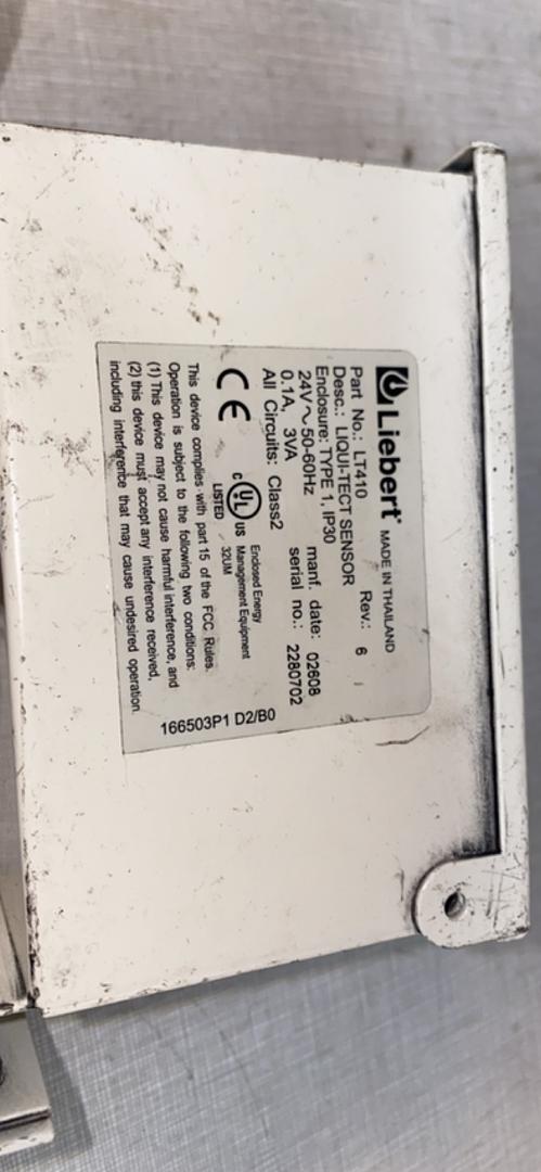 *Pickup Only* Liebert LT 410 Liqui-Tect Sensor(S6LLST6983)