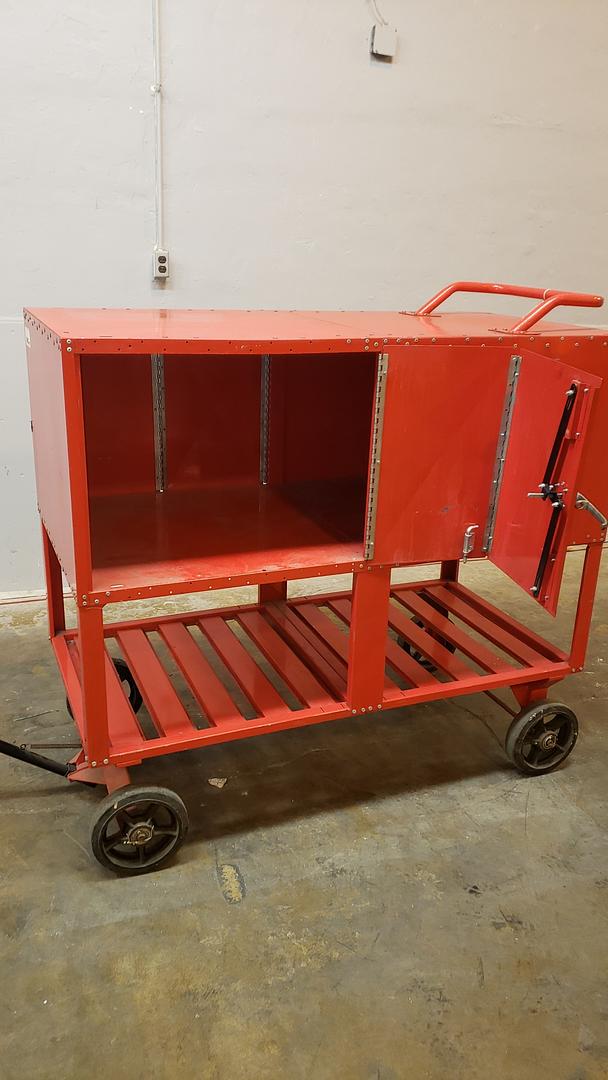 Red Flammable Portable Storage Transport Cart(S6LLST11890)