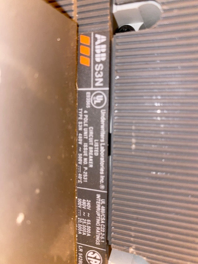 ABB 225A S3N Circuit Breaker AD10103735(S6LLST1304)